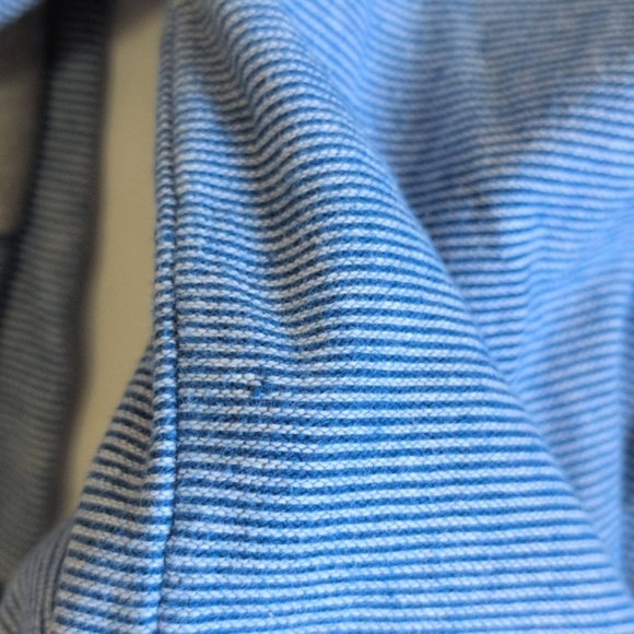 H&M blue striped preppy button down cardigan sweater 1.5-2 YRS baby boy - Picture 9 of 9